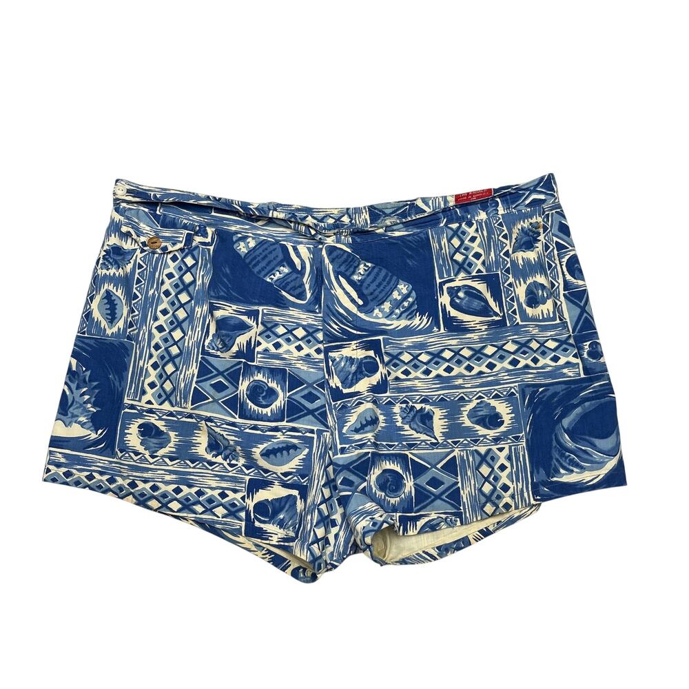 Vintage 60s Kahala Hawaiian Board Swim Trunks Shorts Men's 43x4 Blue Coral